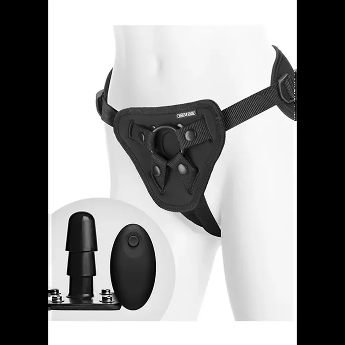 Supreme Harness with Vibrating Plug and Remote Control – 2 Pieces