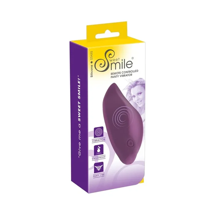 Sweet Smile Auflegevibrator mit Fernbedienung – Wasserdicht – Lila