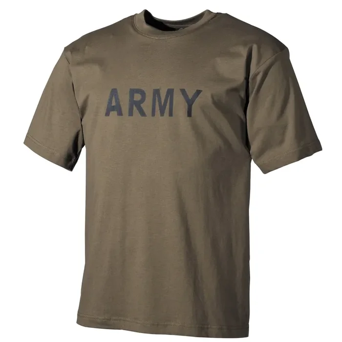 T-Shirt bedruckt ‘Army‘ oliv