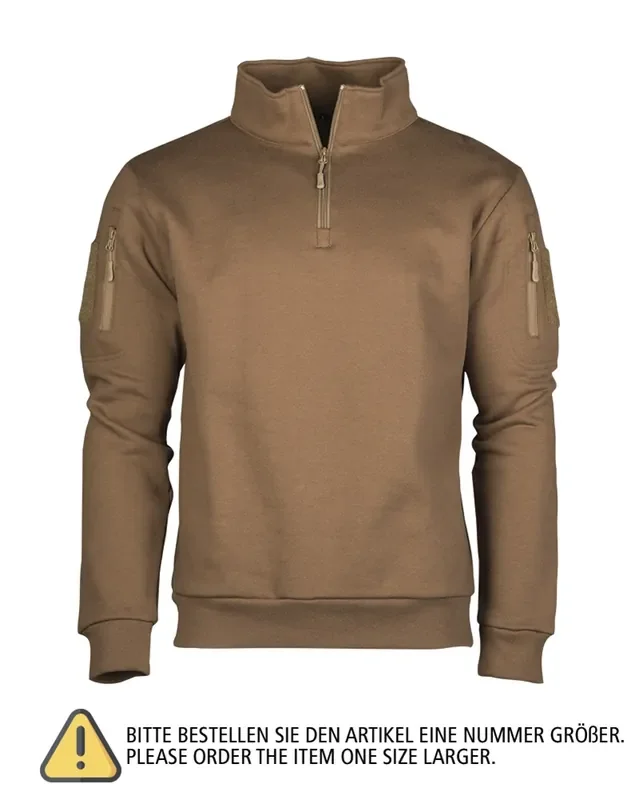 Tactical Sweatshirt mit Reißverschluss