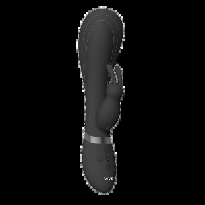 Taka – Aufblasbarer und vibrierender Rabbit-Vibrator – Schwarz