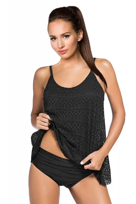 Tankini Spitzen Badeset