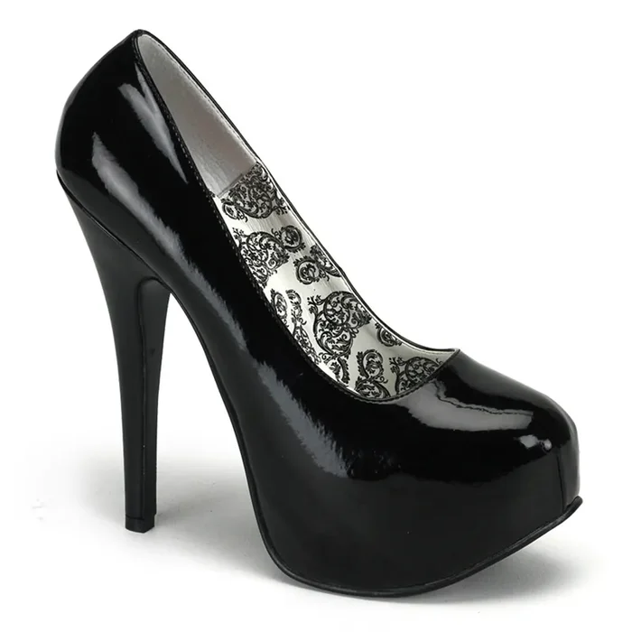 Teeze-06 (High Heel Größe 6 – Gr. 36, High Heel Farbe Schwarz)