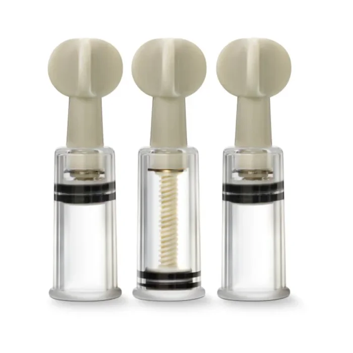 Temptasia – Clit And Nipple Twist Suckers – Set Of 3 – Clear