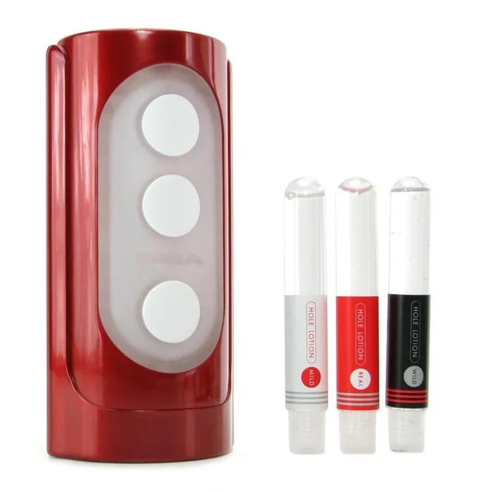 Tenga Entangling Ecstasy Flip Hole Masturbator in Red