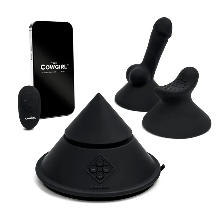 The Cowgirl – Cone Sexmaschine mit Aufsätzen