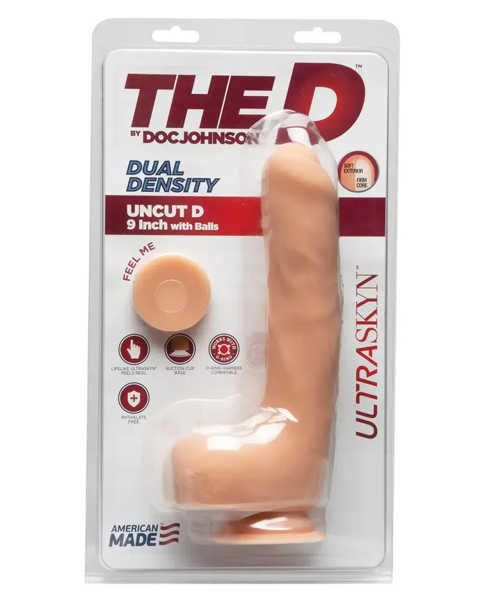 The D 9″ Uncut D w/Balls – Vanilla