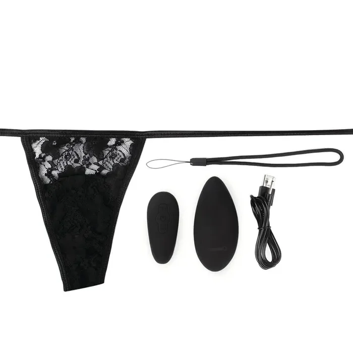 The Screaming O – Premium Ergonomic Remote Panty Set Black