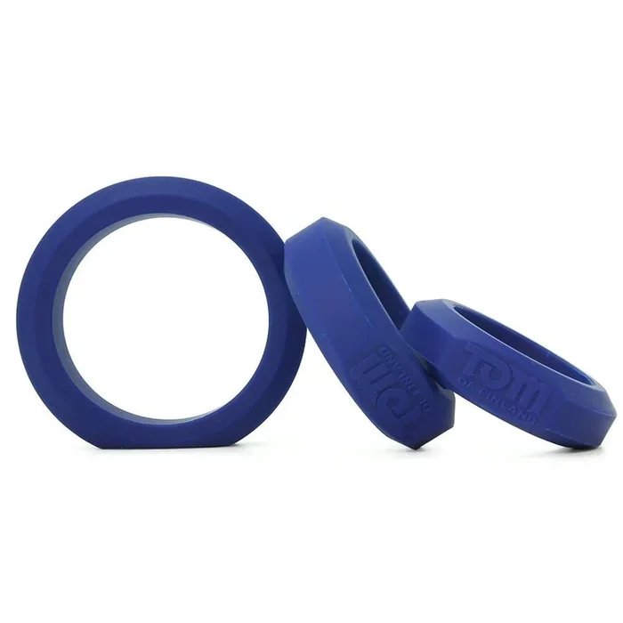 Tom of Finland 3 Piece Silicone Cock Ring Set