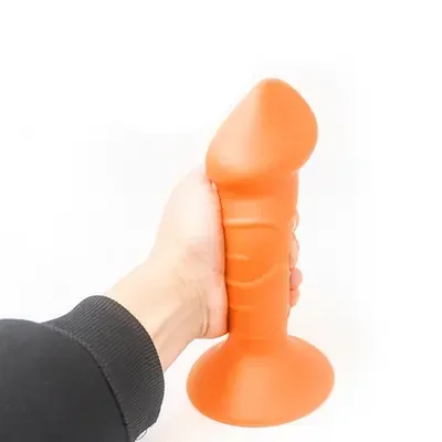 Transparenter Analplug (Grösse M, Farbe Gold)