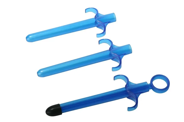 Trinity Vibes – Gleitmittel-Applikator-Set – Blau (3er-Pack)
