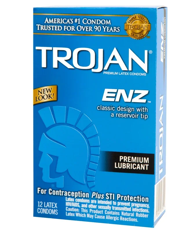 Trojan Enz Lubricated Condoms – 12 pack