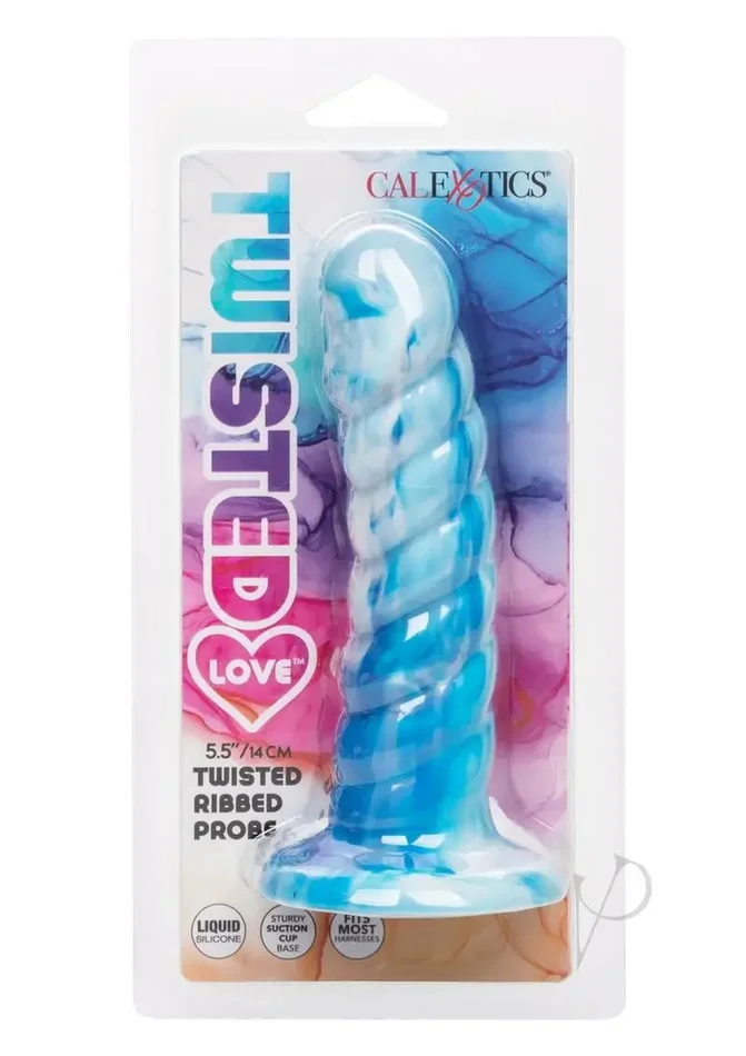 Twisted Love Twisted Ribbed Probe – Blue