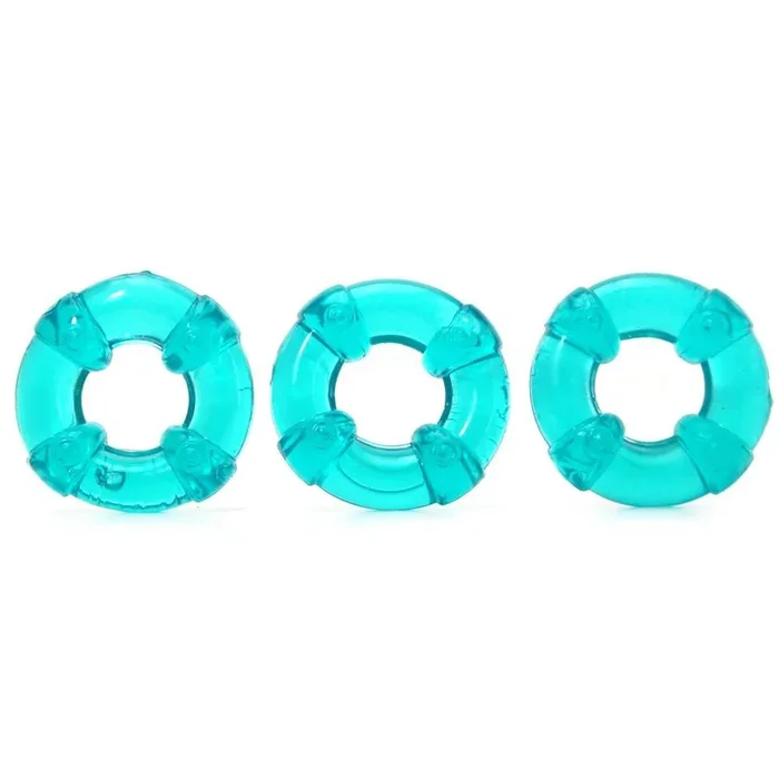 U.Ring Cock Ring 3 Pack in Aqua