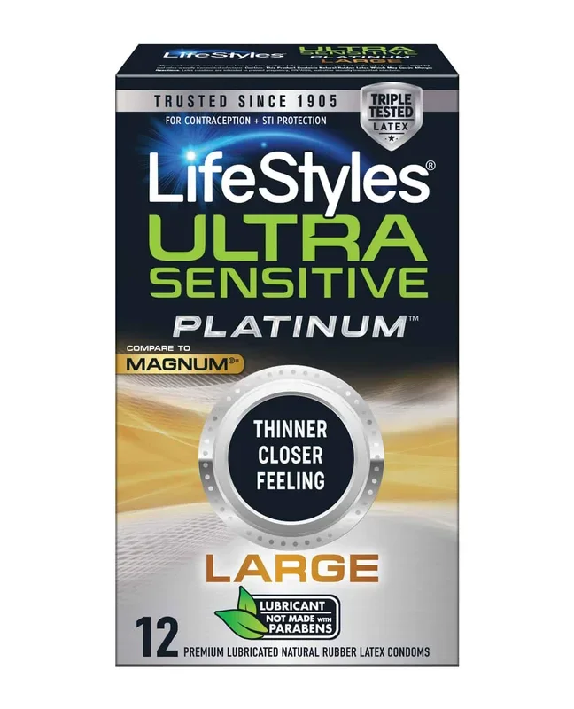 Ultra Sensitive Platinum Large – Pack of 12