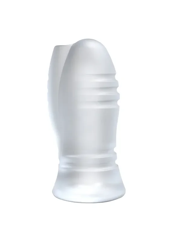 ULTRASKYN Vibrating Stroker – Massage Beads – Frost