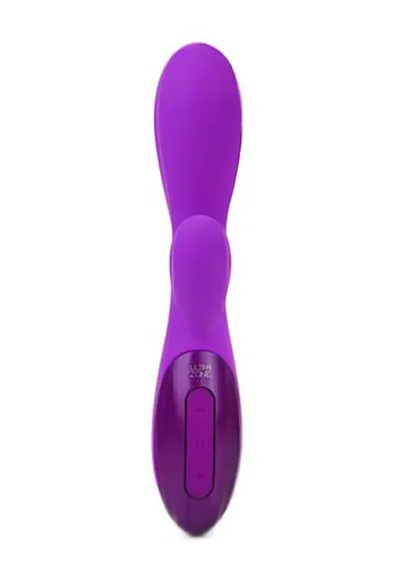 UltraZone Excite 6x Rabbit Style Silicone Vibe – Purple