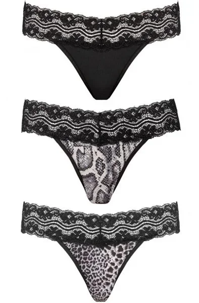 Underneath Jane Thong Set mit 3 Stück