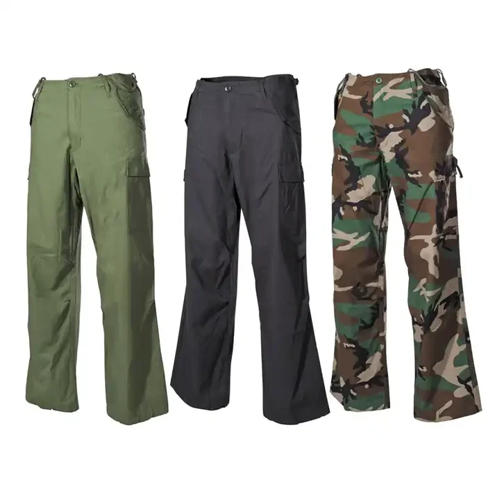 US Kampfhose M65 mit Rip Stop (Grösse S, Farbe Schwarz-Stonewashed)