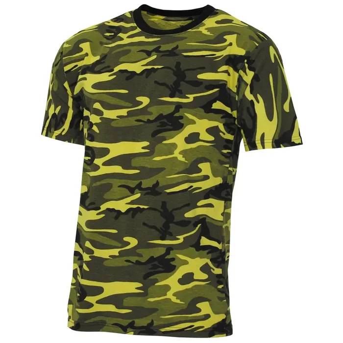 US T-Shirt ‘Streetstyle‘ gelb-camo
