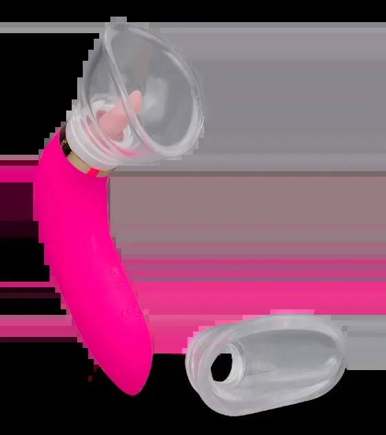 Vagina-Pumpe mit Cunnilingus-Effekt, 2 Aufsätze