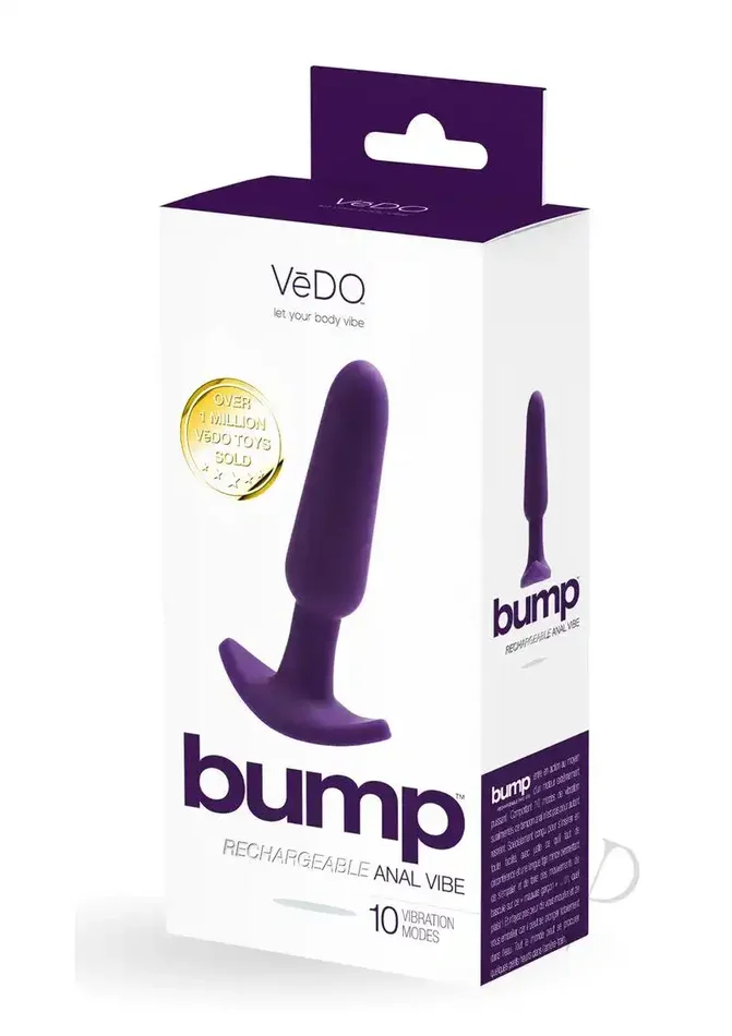 VeDO Bump Rechargeable Anal Vibe – Deep Purple