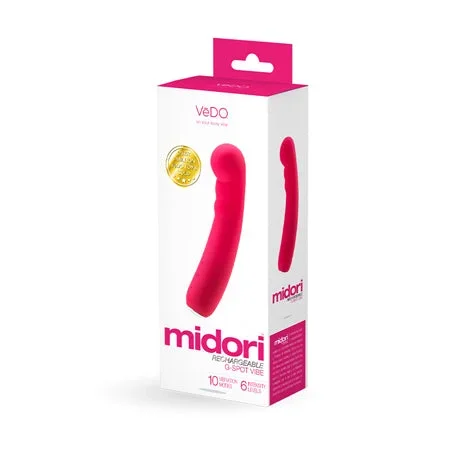 VeDO Midori Rechargeable G Spot Vibe – Foxy Pink
