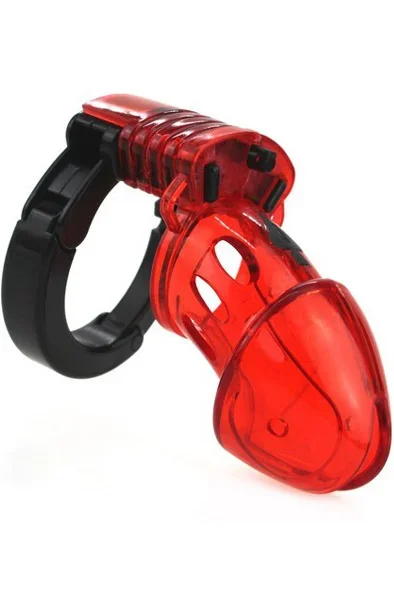 Verstellbare Cock Cuff Keuschheitsvorrichtung Rot