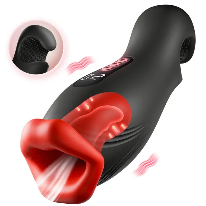 Verzauberung – 9 Vibrationen 4 Saugungen Klammernde Saugung Oralsimulation Männer-Masturbator