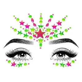 Vibe Face Jewels & Body Glitter – Schmuck Sticker – multicolor
