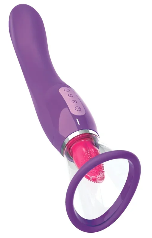 Vibrator „her ultimate pleasure“ mit Hotspot-Sauger & Zungenstimulator Fantasy For Her
