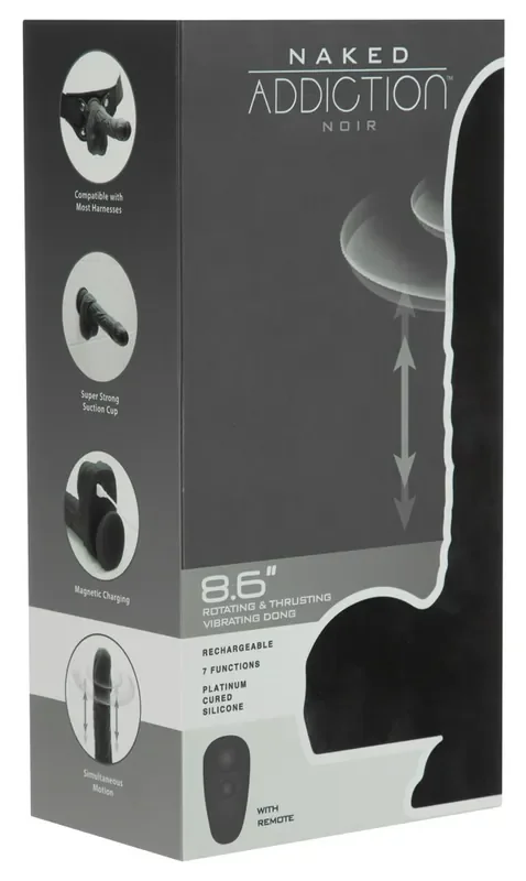 Vibrator Naked Addiction Noir 8 6 R T
