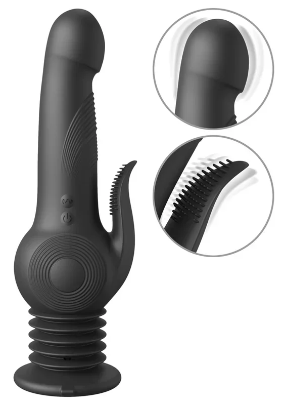 Vibrator „Pogo Thruster“ mit federndem Saugfuß Fetish Fantasy Series