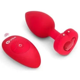 Vibrierender Buttplug Heart – Rot
