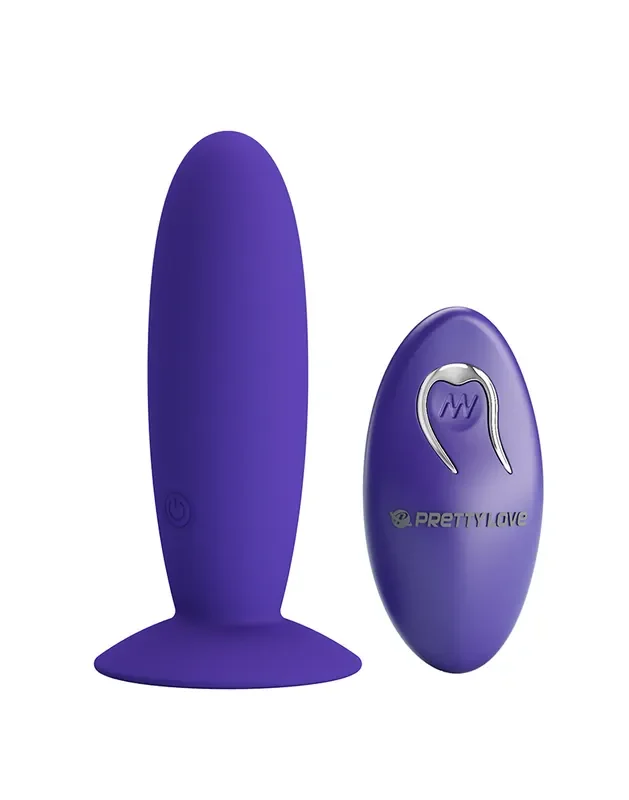 Vibrierender Buttplug mit Fernsteuerung – „Lila“