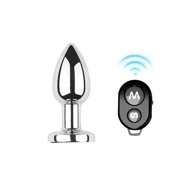 Vibrierender Stahl Buttplug Small