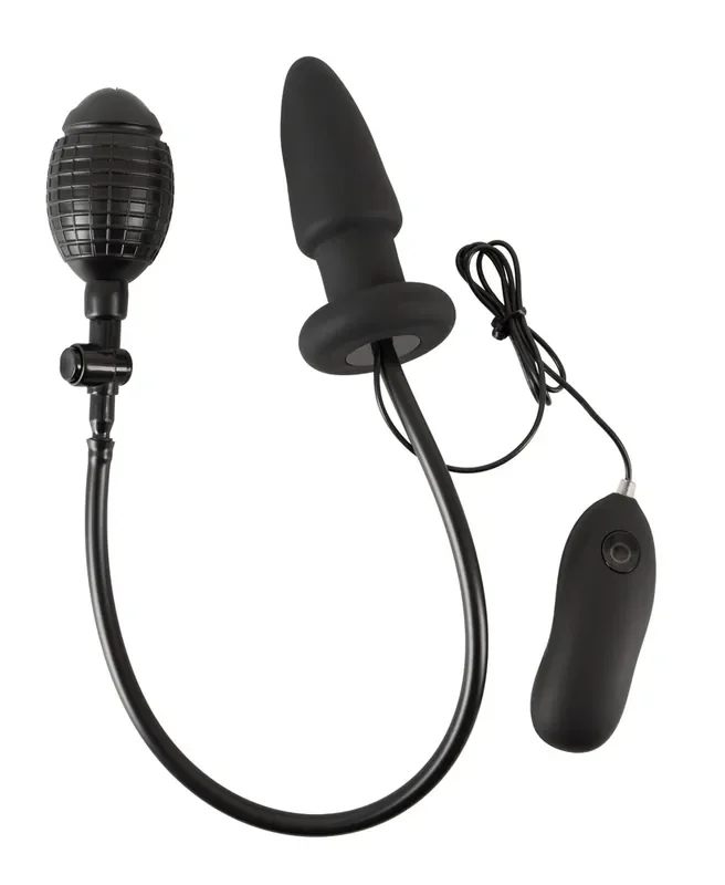 Vibro-Analplug mit Pumpball
