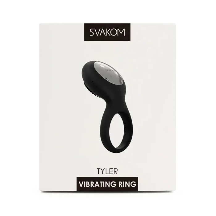 Vibro-Penisring »Svakom – Tyler« mit Stimulationsaufsatz – Schwarz