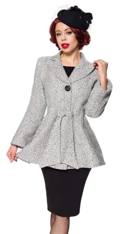 Vintage Blazer-Jacke mit Gürtel