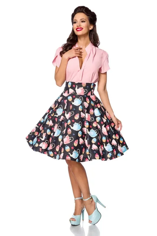 Vintage-Rock mit Cupcakemuster (Grösse M)
