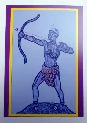 Voodoo Orisha Gebetskarte ‘Ochosi‘