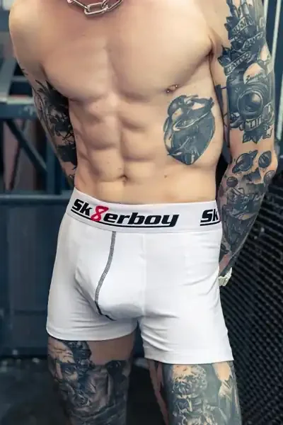 Weiße Sk8terboy Boxershorts