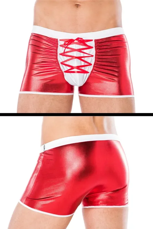 Wetlook Boxershorts mit Schnürung