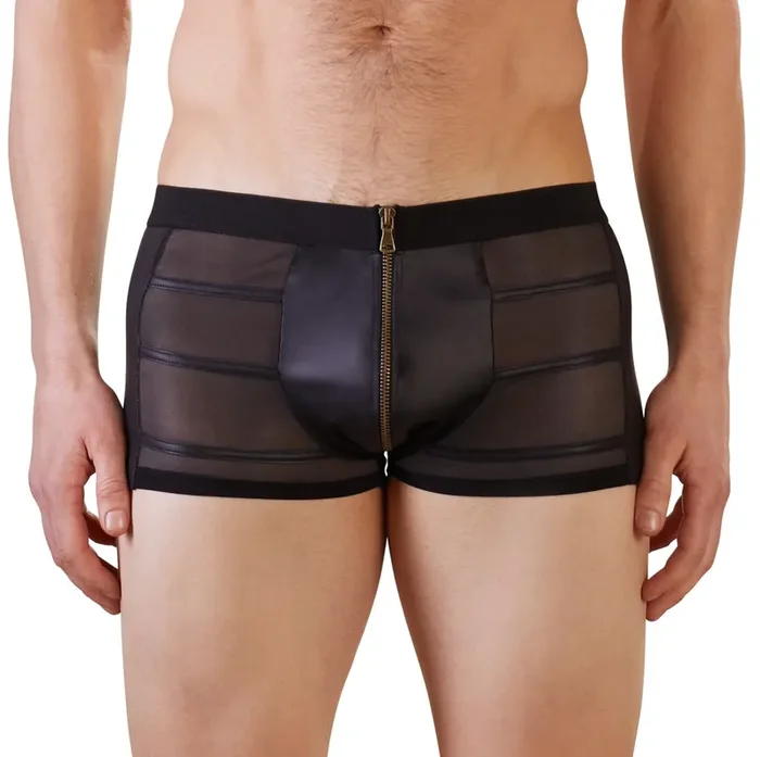 Wetlook Herren-Pants mit Reißverschluss