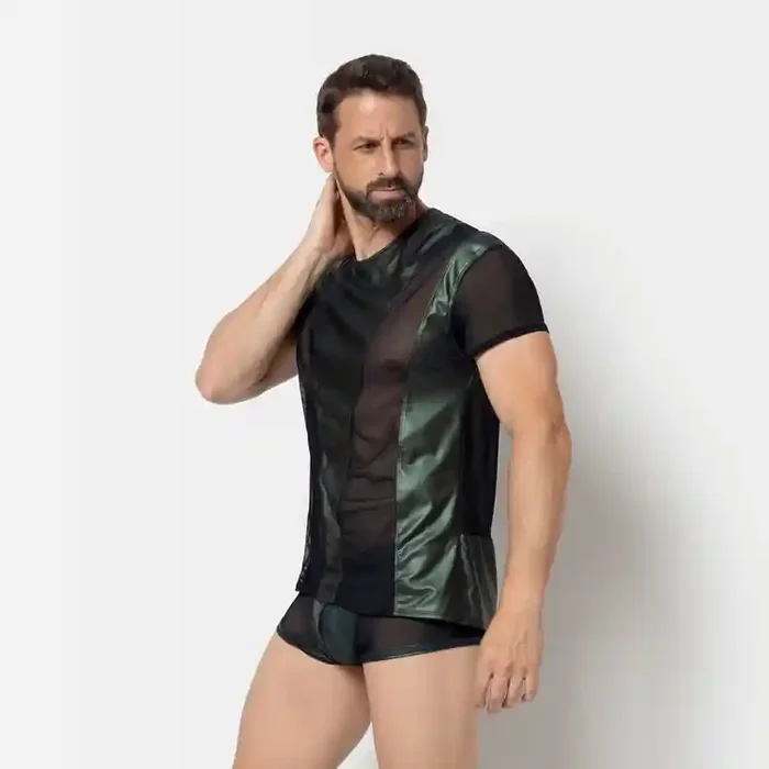 Wetlook-Shirt – Khaki