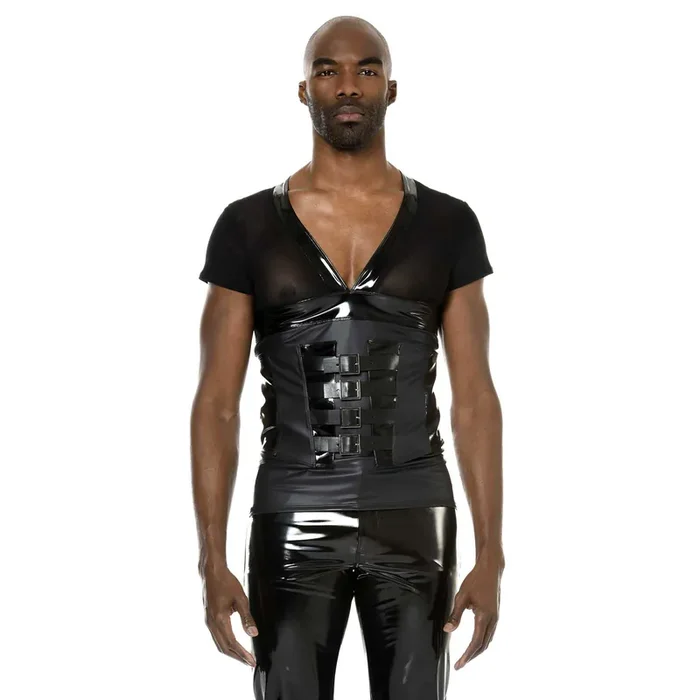 Wetlook Shirt mit Meshelementen (Grösse L)