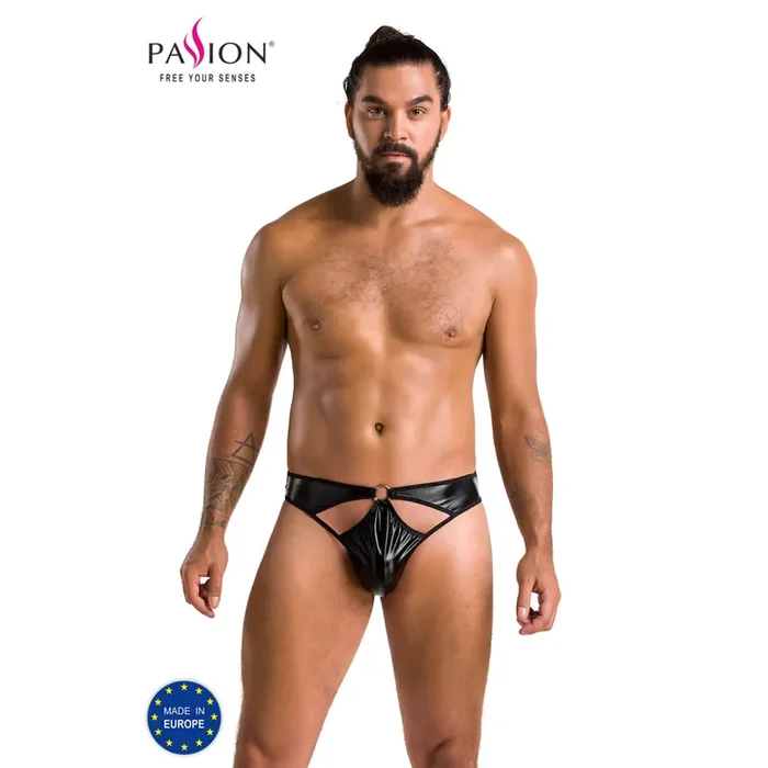 Wetlook Slip mit Cut-Outs und Ring für Ihn