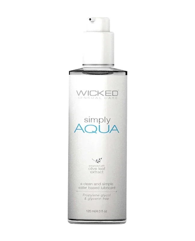 Wicked Sensual Care Simply Aqua Water Based Lubricant – 4 oz