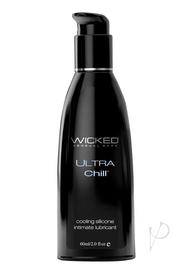 Wicked Sensual Care Ultra Chill Cooling Sensation Silicone Based Lubricant – 2 oz Fragrance Free