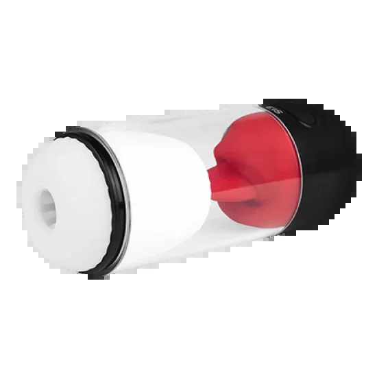 Wiederaufladbarer Masturbator mit Zunge, 21,5cm
